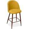 Buy Fabric Upholstered Stool - Scandinavian Design - 66cm- Bennett Yellow 61284 in the Europe