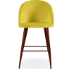 Buy Velvet Upholstered Stool - Scandinavian Design - 66cm - Bennett Yellow 61287 - in the EU