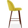 Buy Velvet Upholstered Stool - Scandinavian Design - 66cm - Bennett Yellow 61287 at MyFaktory