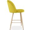 Buy Velvet Upholstered Stool - Scandinavian Design - 66cm - Bennett Yellow 61288 at MyFaktory