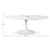 Buy Tulipa Table - Marble - 199 cm Marble 15419 home delivery
