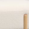 Buy Upholstered Bouclé Bench - Round White 61250 - in the EU