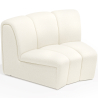 Buy Curved Module Sofa - Upholstered in Bouclé Fabric - Barkleyn White 61248 at MyFaktory