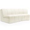 Buy Curved Module Sofa - Upholstered in Bouclé Fabric - Barkleyn White 61248 in the Europe