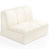 Buy Straight Module Sofa - Upholstered in Bouclé Fabric - Barkleyn White 61249 in the Europe