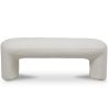 Buy Upholstered Bench in Bouclé Fabric - Loriel White 61307 - in the EU