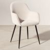 Buy Upholstered Dining Chair in Velvet - Saza Beige 61297 - in the EU