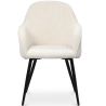 Buy Upholstered Dining Chair in Velvet - Saza Beige 61297 - prices