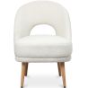 Buy Upholstered Dining Chair in Bouclé - Arka White 61298 - prices