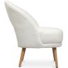 Buy Upholstered Dining Chair in Bouclé - Arka White 61298 in the Europe