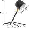 Buy Table lamp Tara Black 58215 with a guarantee