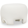 Buy Upholstered Ottoman - Pouf in Bouclé Fabric - Janko White 61305 - in the EU