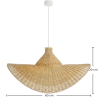 Buy Rattan Ceiling Lamp - Boho Bali Style - Greya Natural 61312 in the Europe