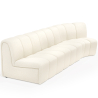 Buy Modular Sofa - Upholstered in Bouclé - 3 Modules - Barkleyn II White 61310 at MyFaktory