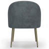 Buy Design Armchair - Upholstered in Velvet - Golden leg - Cenai Light grey 61336 - in the EU