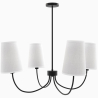 Buy Black Ceiling Chandelier with 4 Shades - Xium Black 61333 - prices