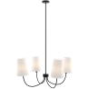Buy Black Ceiling Chandelier with 4 Shades - Xium Black 61333 - in the EU