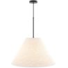 Buy Hanging Ceiling Lamp with Beige Fabric Shade - Derila Black 61334 at MyFaktory