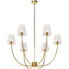Buy Gold Ceiling Chandelier with 6 Shades - Derny Gold 61335 at MyFaktory