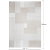 Buy Rug Large Contemporary Modern Design - Beige (290x200 cm) - Seita Beige 61358 in the Europe