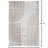 Buy Rug Large Contemporary Modern Design - Beige (290x200 cm) - Ancher Beige 61370 home delivery