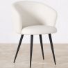 Buy Upholstered Dining Chair in Bouclé - Vurel White 61300 - prices