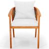 Buy Outdoor Teak Wood Chair with Cushions - Aran Natural 61322 - in the EU