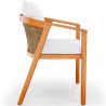 Buy Outdoor Teak Wood Chair with Cushions - Aran Natural 61322 in the Europe