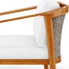 Buy Outdoor Teak Wood Armchair - Aran Natural 61325 in the Europe