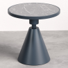 Buy Metal and Slate Side Table - Randall  Grey 61464 - in the EU