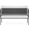 Buy Outdoor Sofa 135cm - Aluminum and Synthetic Rattan - Brewa Grey 61463 home delivery