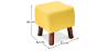 Buy Jonah scandinavian style Footstool - Fabric Yellow 55340 in the Europe