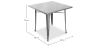 Buy Bistrot Metalix table - Metal Steel 58359 home delivery