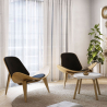 Buy Designer armchair - Scandinavian armchair - Fabric upholstery - Luna Light grey 16773 with a guarantee