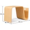 Buy Aurora Magazine Rack - Wood Natural wood 16322 in the Europe