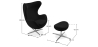 Buy Bold Chair with Ottoman - Fabric Black 13657 with a guarantee