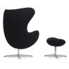Buy Bold Chair with Ottoman - Fabric Black 13657 home delivery