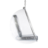 Buy Designer hanging armchair - Faux leather upholstery - Pop Silver 13199 - prices
