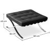 Buy City Ottoman - Faux Leather Black 58376 in the Europe