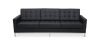 Buy Design Sofa Kanel  (3 seats) - Premium Leather Black 13247 - in the EU