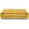 Buy Design Sofa Kanel  (3 seats) - Faux Leather Pastel yellow 13246 - in the EU