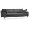 Buy Design Living-room Sofa - 3 seats - Fabric Dark grey 26729 - in the EU