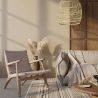 Buy Armchair Boho Bali Style Bukit in Solid Wood Natural wood 57153 with a guarantee