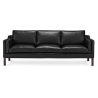 Buy Design Sofa 2213 (3 seats) - Premium Leather Black 13928 - in the EU