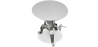 Buy Vintage Industrial silver side table - Metal Silver 51324 in the Europe