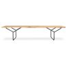 Buy Nordic Style Wooden Bench (180cm) - Lea Natural wood 14640 - in the EU