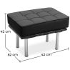 Buy City Bench (1 seat) - Faux Leather Black 15424 in the Europe