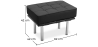 Buy City Bench (1 seat) - Premium Leather Black 15425 in the Europe