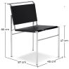 Buy Torrebrone design Chair - Premium Leather Black 13170 in the Europe