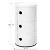 Buy Storage Container Furniture - 3 Drawers - Sares Black 54283 - in the EU